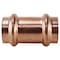Copper Press By Tmg 3/4 in. x 3/4 in. Copper Press x Press Pressure Coupling with Dimple Stop XPRC34 - alternate 1